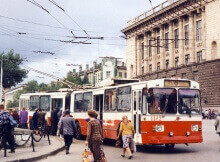 Троллейбус-гармошка в Ростове-на-Дону