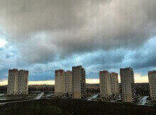 Дождливый апрельский день в ЖК Суворовском