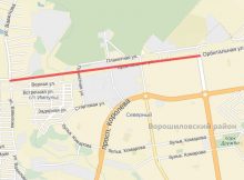 Схема дороги от ЖК Суворовского до ул. Орбитальная