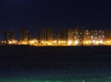 Ночное освещение 140-го военного городка