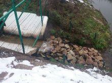 Выпуск очищенных вод из очистных ЖК Суворовского