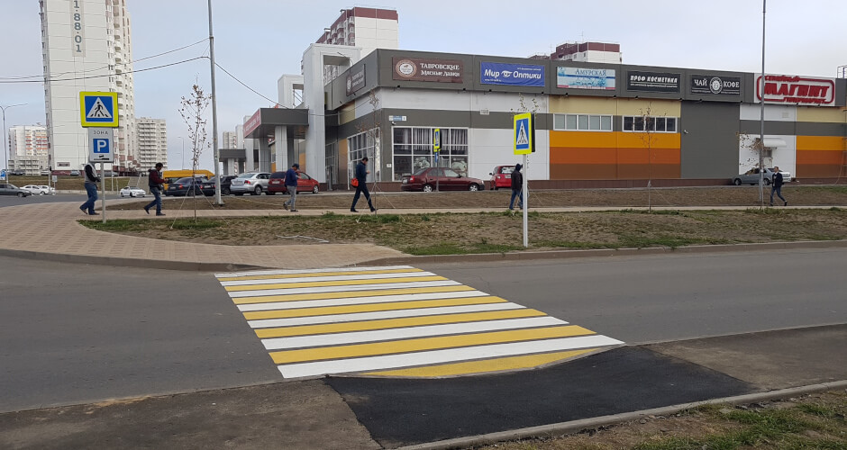 Новый пешеходный переход в Суворовском. Вид 1.