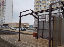 Остановочный комплекс на Белоусова в ЖК Суворовский