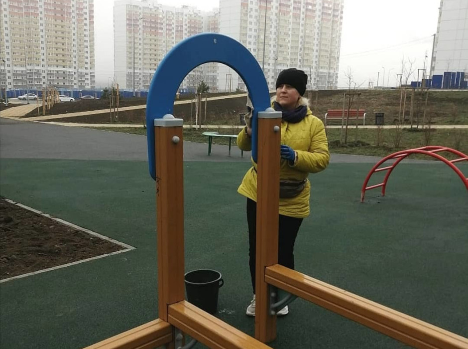 Ремонт и уборка детских площадок в ЖК Суворовский