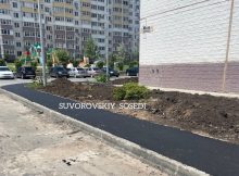 Ремонт тротуара в ЖК Суворовский