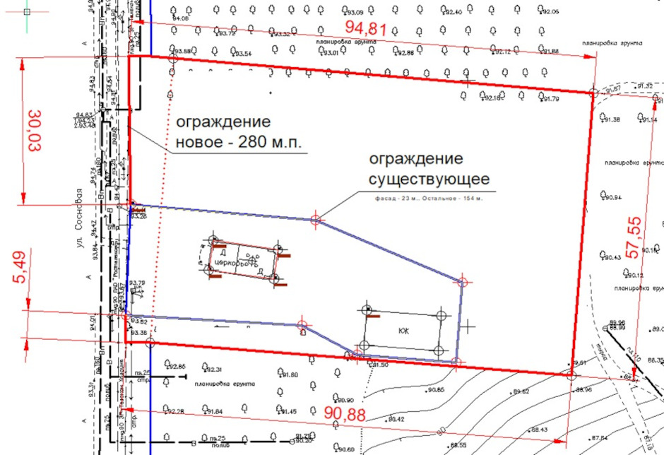 Схема обновления храма в Суворовском